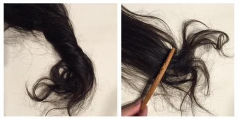 いつも毛先がからみまして