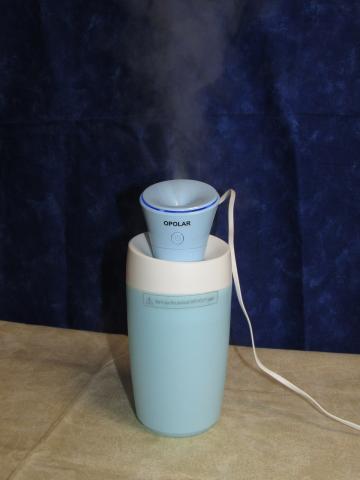 勢いよく水蒸気が出ている