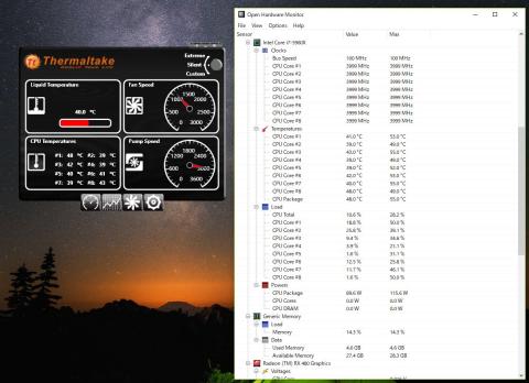 起動時4GへOCしているものの温度が高い