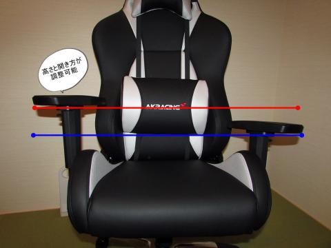 アームレストの調整