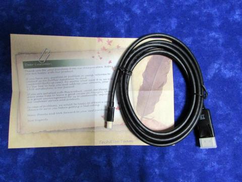 TechRise 2M金メッキMini DisplayPort to DisplayPortケーブル