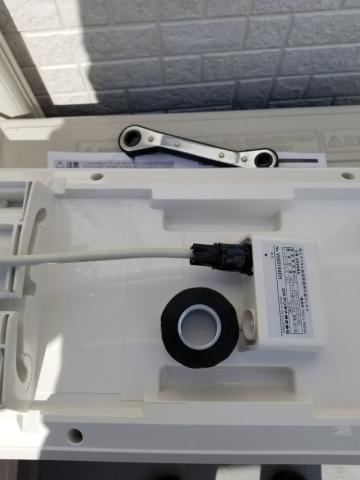 防水キャップの取付