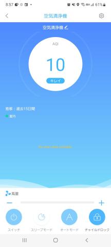 スマホアプリの操作画面