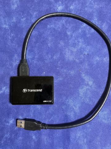 TranscendのカードリーダUSB3.1接続が可能