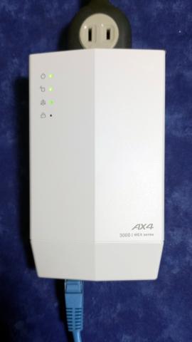 親機のLANポートとAX4を優先で繋ぎコンセントに差す