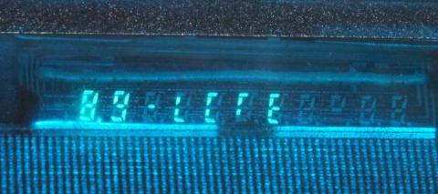 16進数を無理やり表示している様子