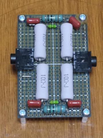 別板に実装したZobelフィルタ