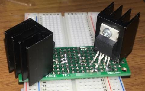 ユニバーサル基板で変換基板を作った