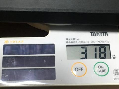 ケース・キーボードの重さは318g