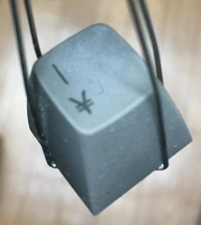 ハイプロのキートップを引き抜いたところ