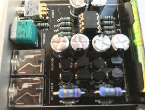 オーディオ用素子を実装したところ