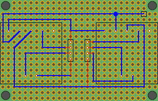 実体配線図(裏面)裏面の配線は青