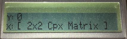 スタックに複素行列を置く