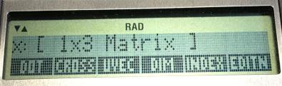 MATRIXメニューにベクトル演算のコマンドがある