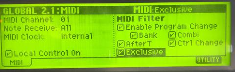 エクスクルーシブを有効にする