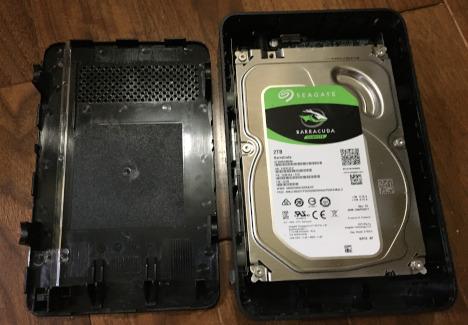 蓋を開けたところ