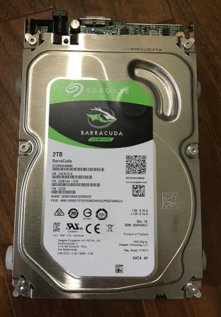 トレイを外したところ