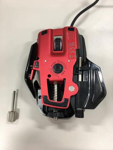 自分は軽い方が好みなので重りを外した