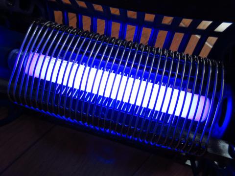捕虫器用蛍光灯の明り