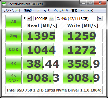 CrystalDiskMark 3.0.4