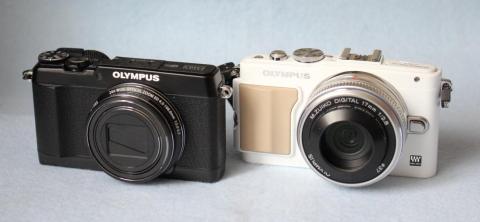 E-PL5と並べてみた