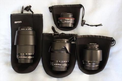 それぞれ対応レンズを乗せてみた