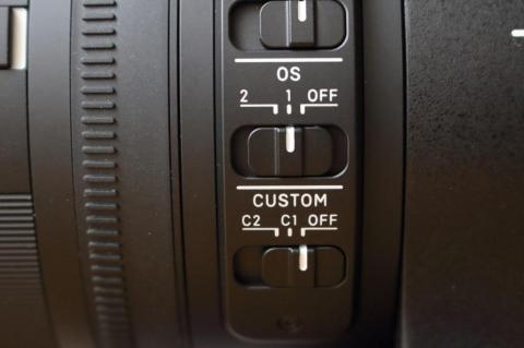 OSモード、カスタムモード切り換え