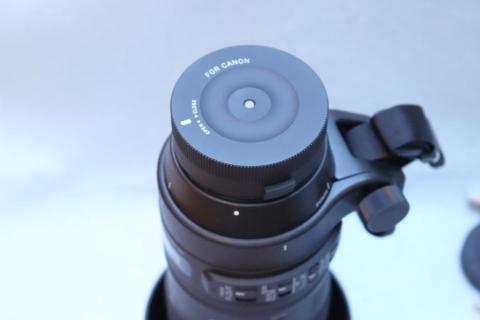 レンズに装着した状態