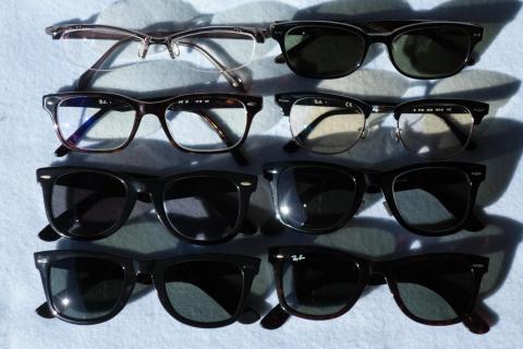 最下段の2本は度無しサングラスなので使用していない