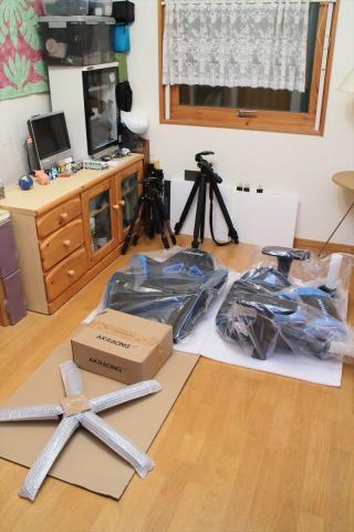 2階に移動したパーツ類