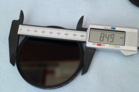 前枠は直径約85mm