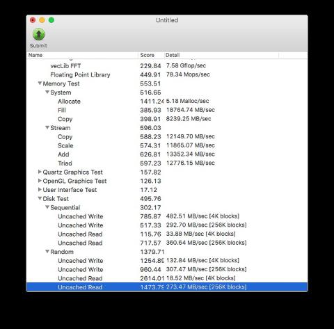 換装後のベンチマーク