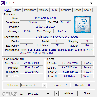 Core i7-6700を搭載してみたところ