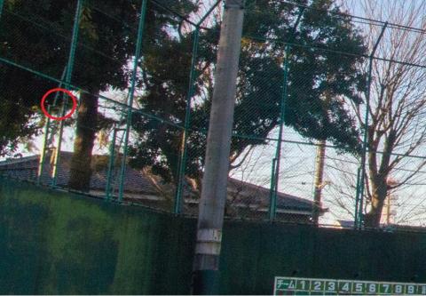 写真2 装着想定箇所(赤丸のあたり)