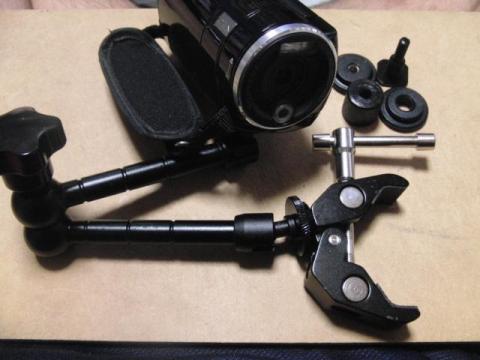 写真4 カメラ、クランプ接続