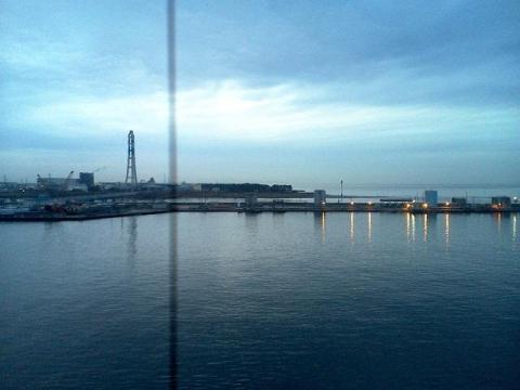 港の展望台からの風景