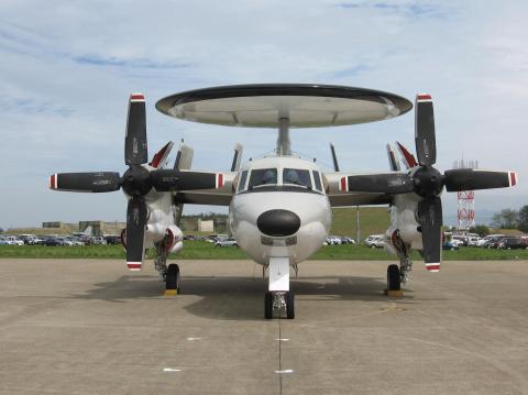航空祭での駐機正面