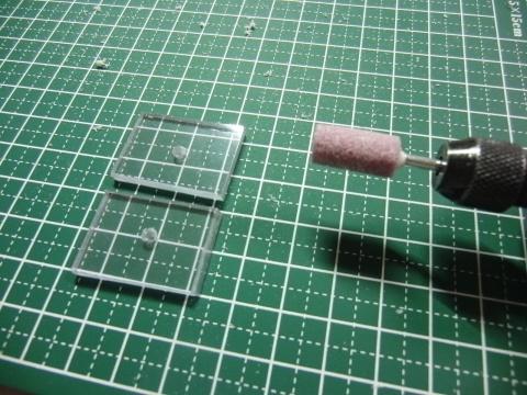 スタンド台の研磨