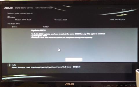 ASUS H97I PLUS EZ FLASH2画面
