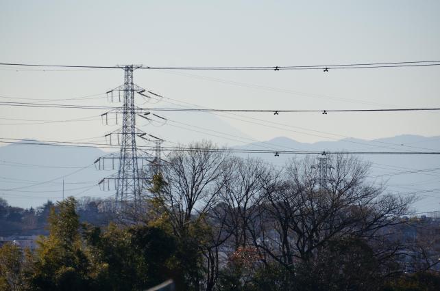 午後になり逆光になり富士山が霞んでしまった...