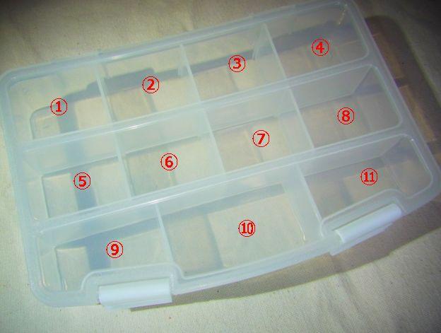 一見11マスの小物入れに見えるが...