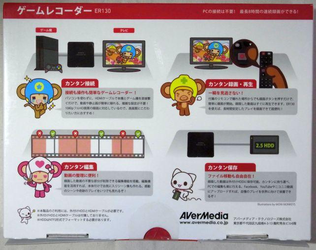 裏には機能が漫画で書かれている