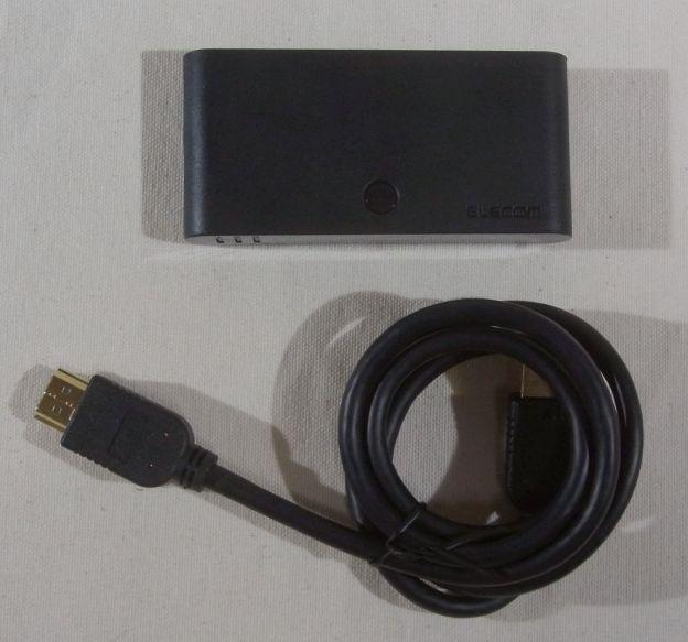 中身的には本体とHDMIケーブル一本