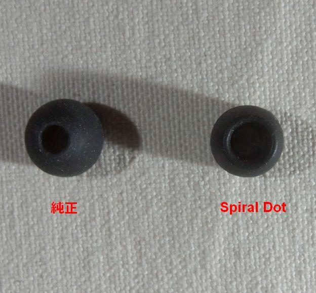 純正との差としては、同じ「S」ながら外形が小さいのと、とにかく「穴」が大きい