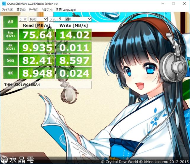 USB2.0版よりは速いが....