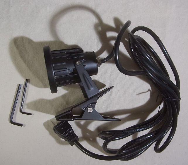 クリップつきのLEDライト