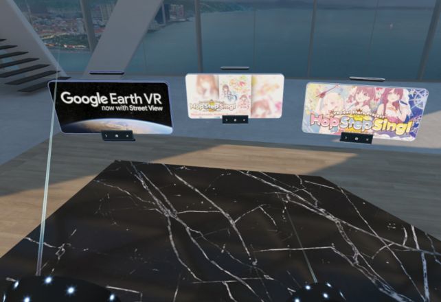 ショートカットは空間上に配置可能