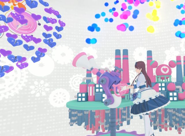 傷ついた(寒色の)ハートにエネルギーを注入して直して(暖色にして)いく。