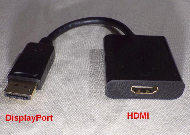 DisplayPort オス⇔HDMI メス