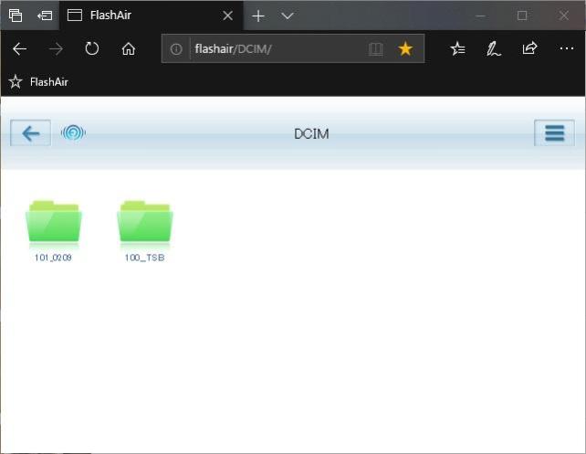 フォルダ階層をたどって...